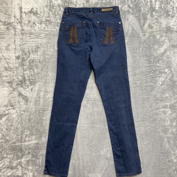Tribal Jeans Straight Jeans Women’s‎ Size 8 Dark Blue Stretch Denim - Picture 2 of 9